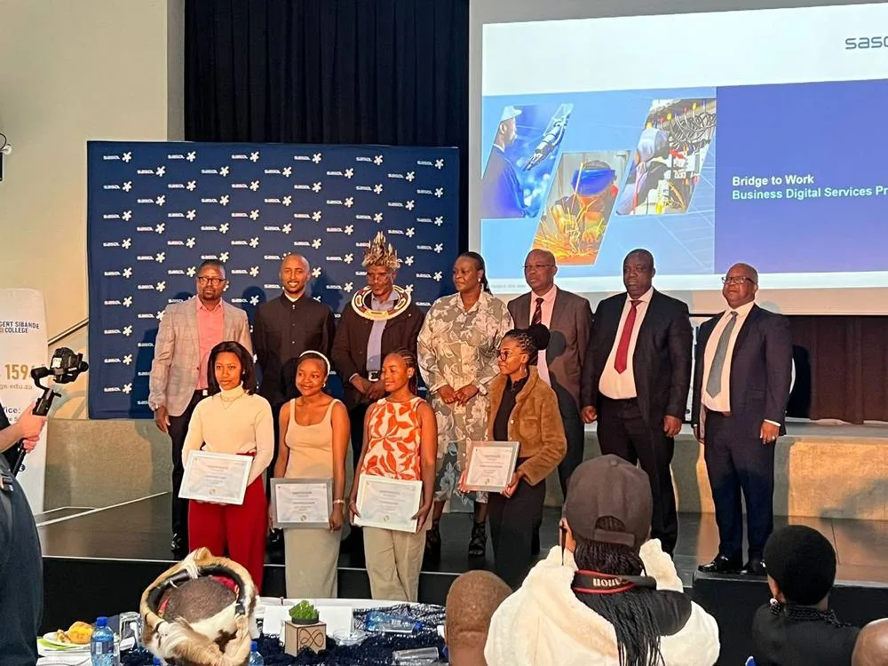 Sasol Bridge to Work certificate ceremony, October 2024