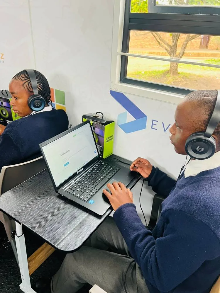 Learners in the new lab
