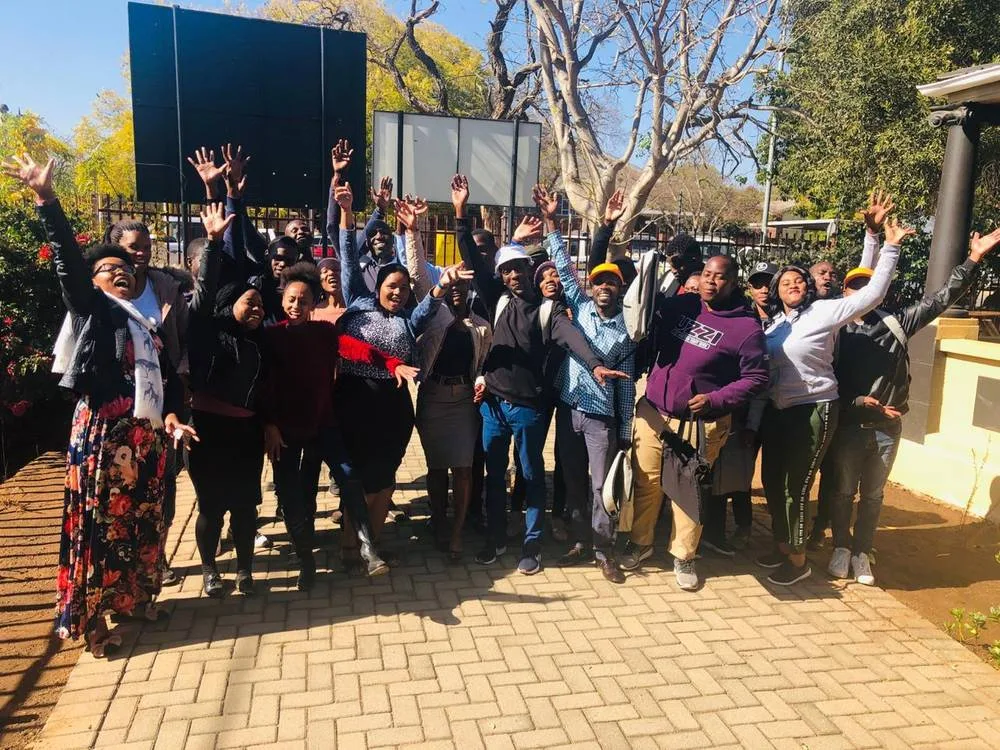 A cohort celebrates
