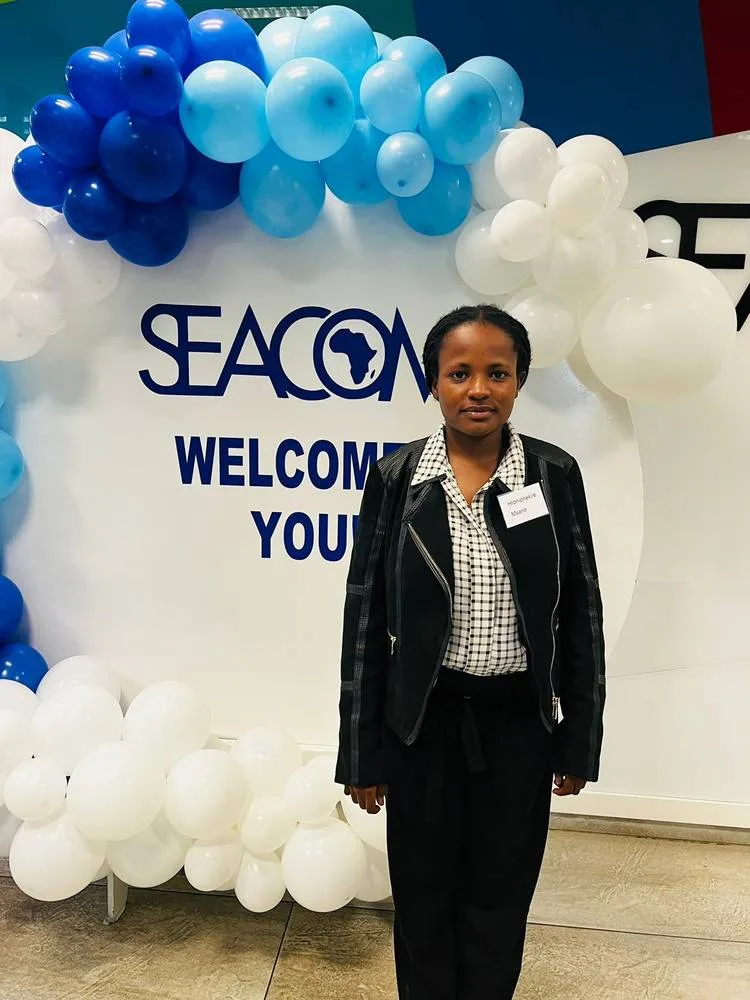A graduate at a client welcome day